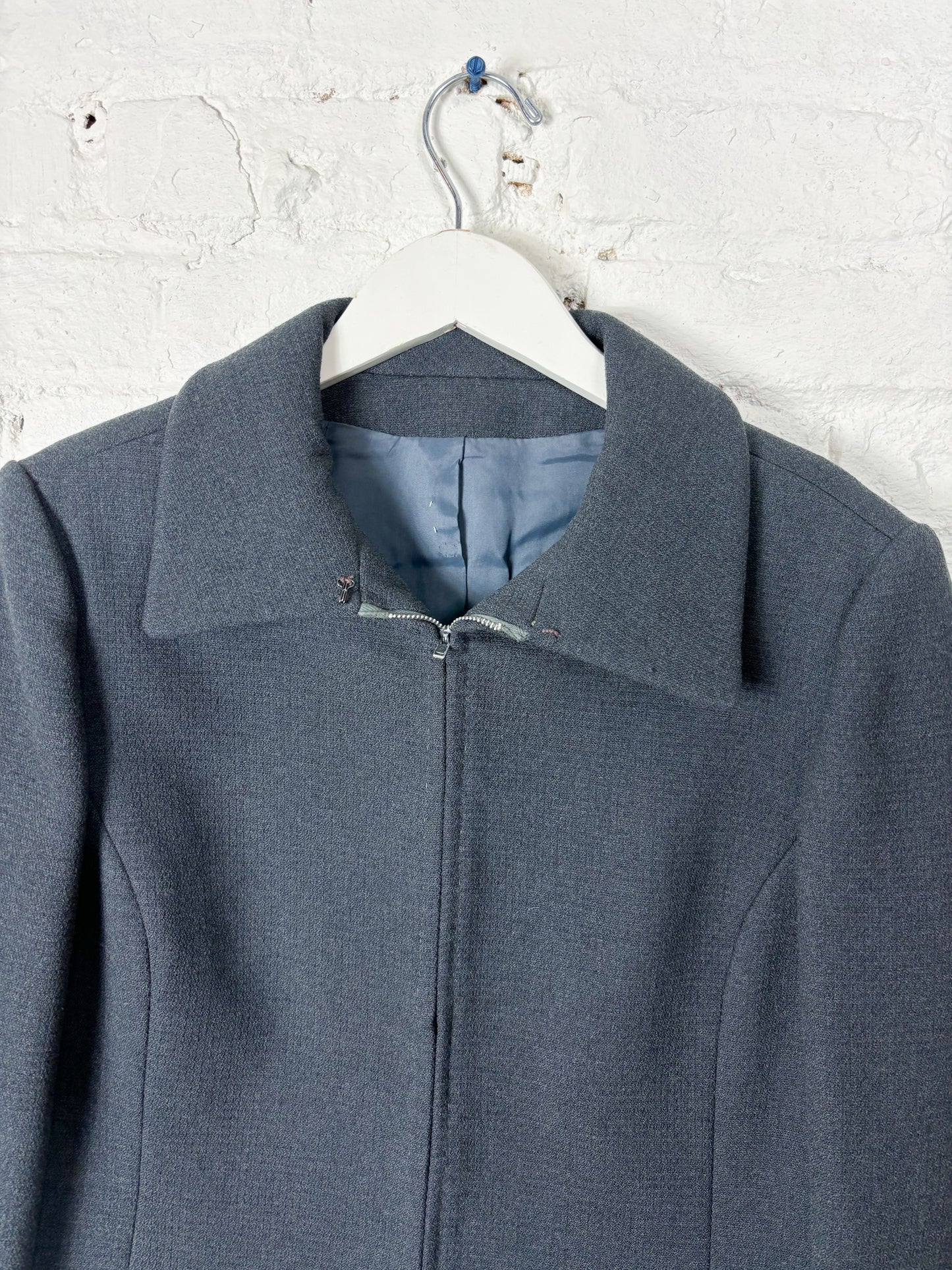 60's Mrs. Maisel Charcoal Grey Cropped Jacket | S