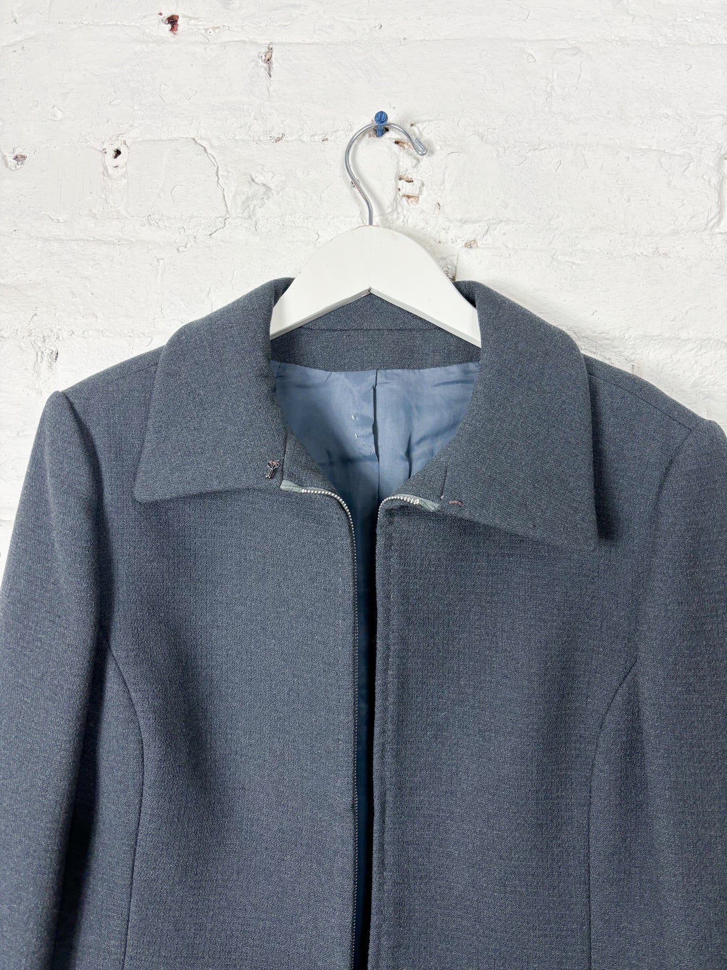 60's Mrs. Maisel Charcoal Grey Cropped Jacket | S