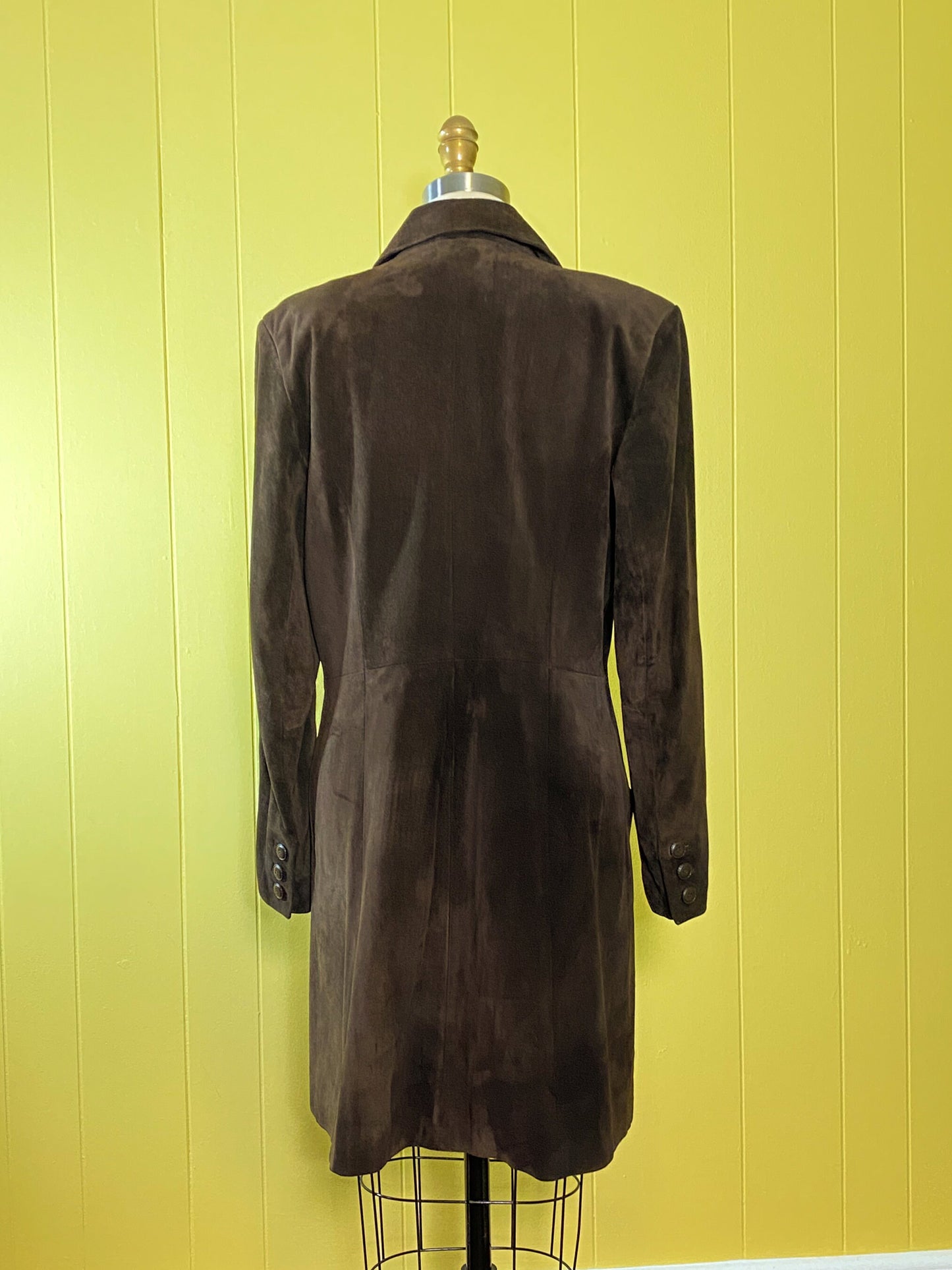 80's Neiman Marcus Brown Suede Jacket | M | Vintage Chocolate Leather Coat