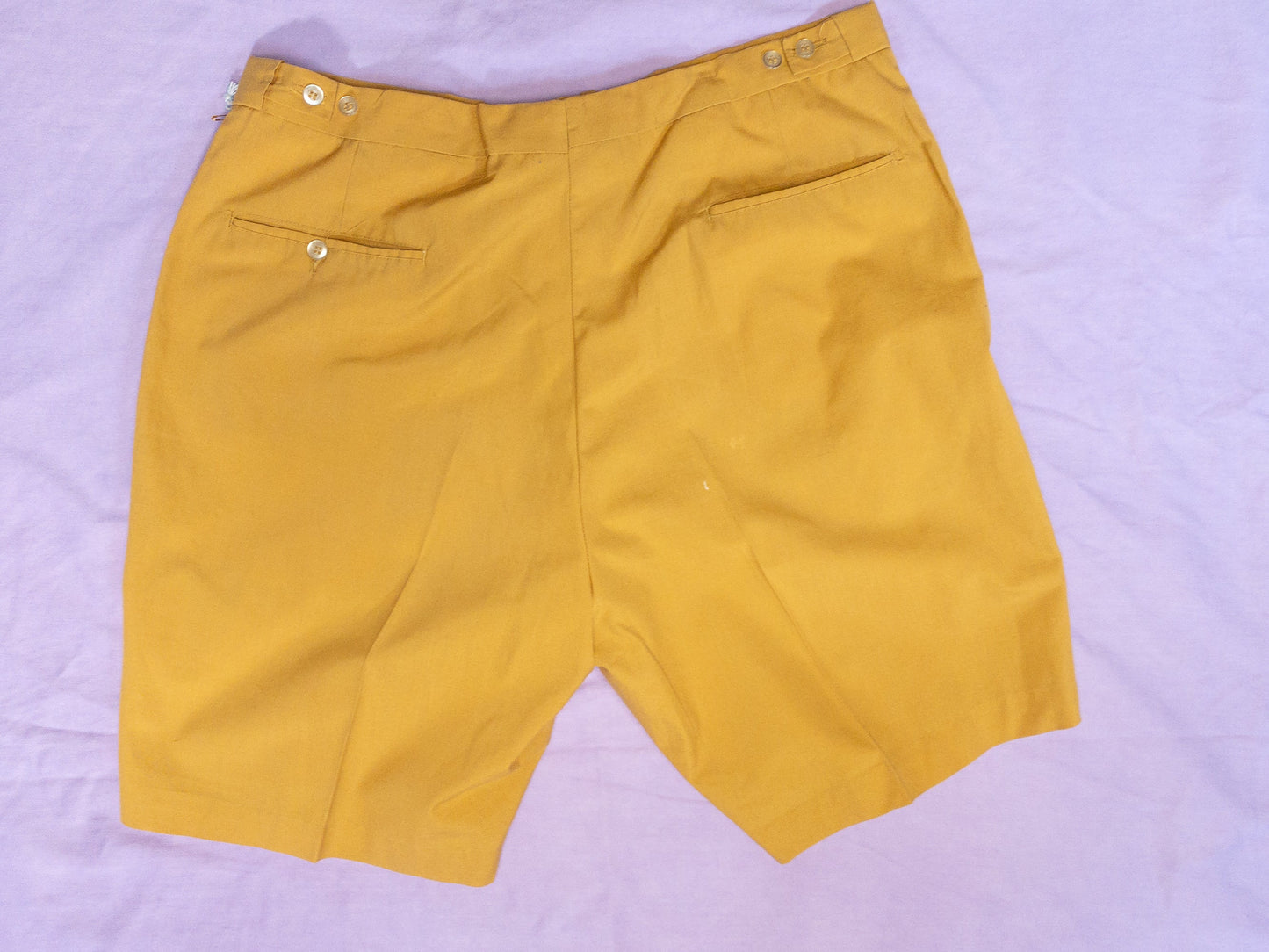 60's Mustard Yellow Swim Trunks | L/XL