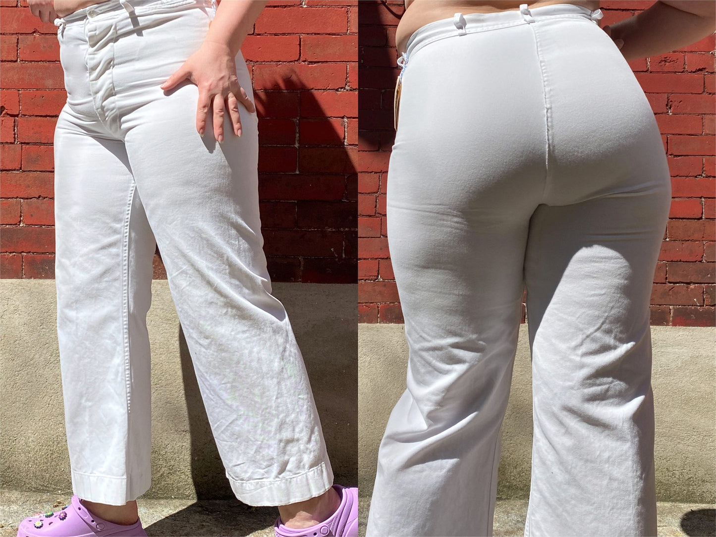 White Sailor Pant | 34 x 27