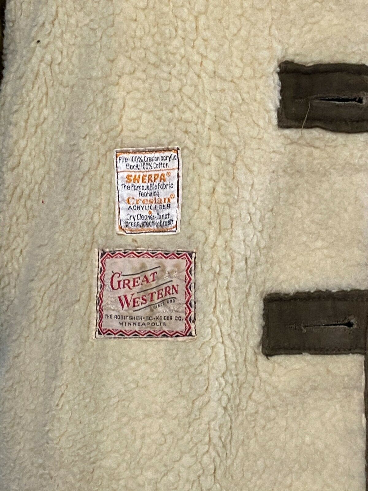 60s 70s Brown Sherpa Jacket