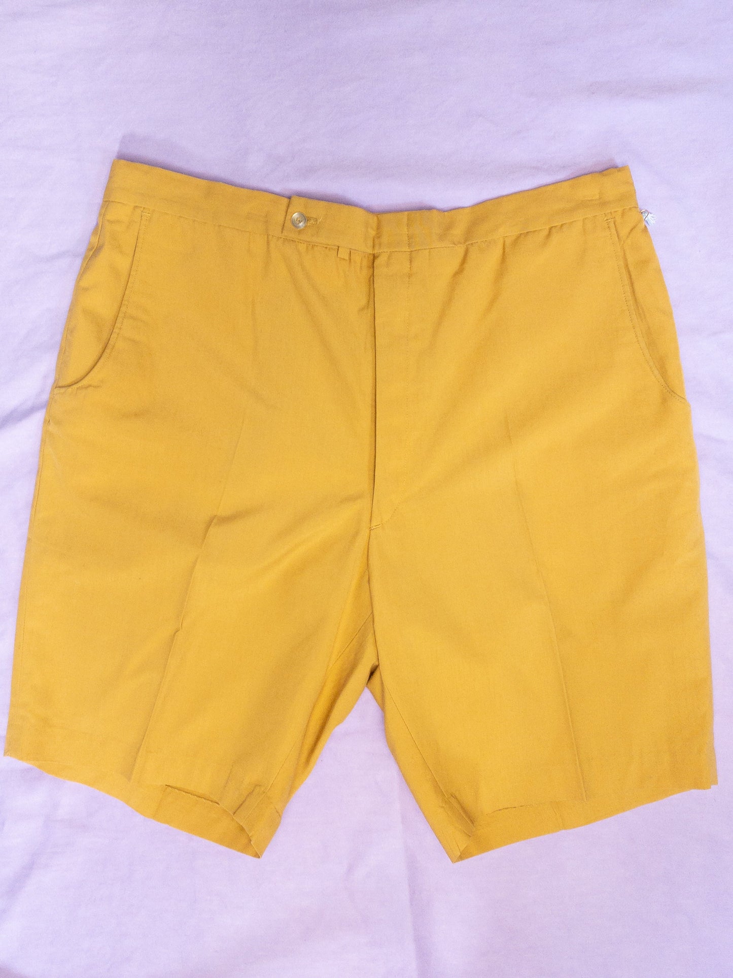 60's Mustard Yellow Swim Trunks | L/XL