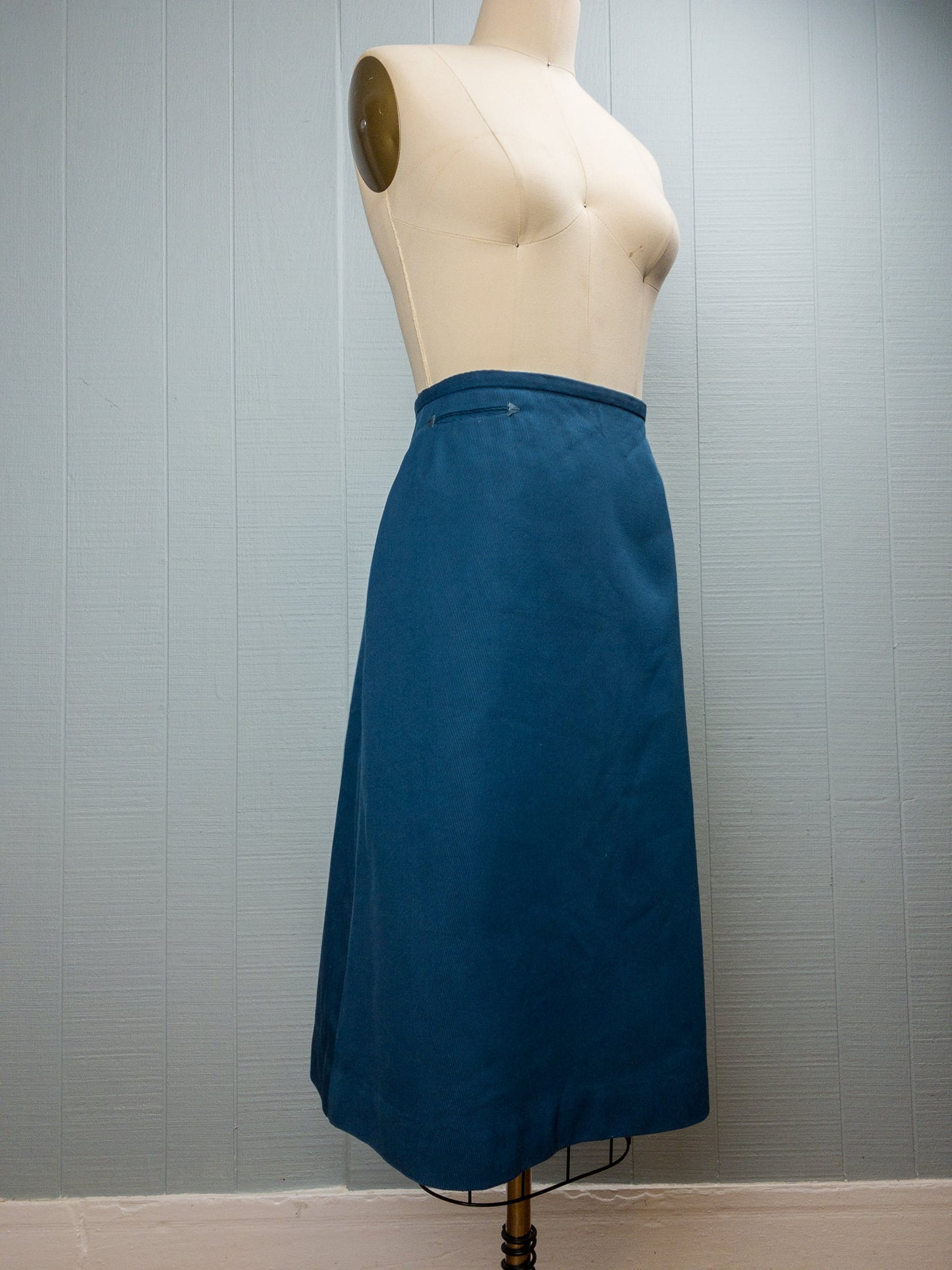 50s Ocean Teal Skirt | M