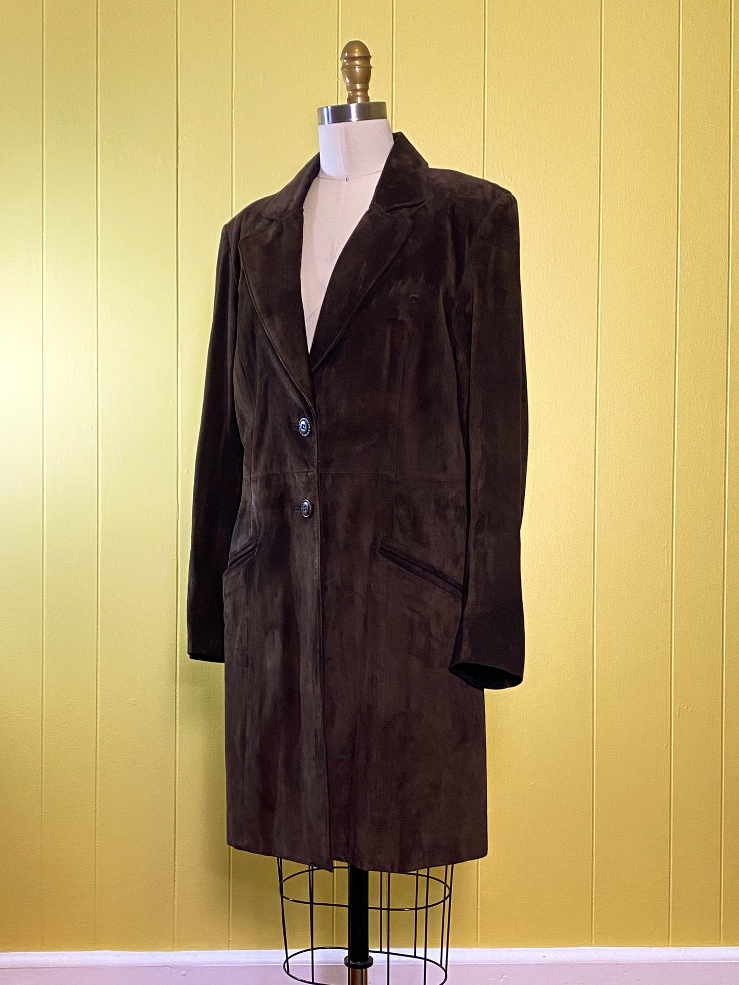 80's Neiman Marcus Brown Suede Jacket | M | Vintage Chocolate Leather Coat