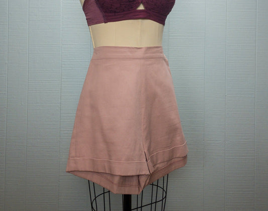 50's "Marvelous Mrs. Maisel" Reproduction Dusty Pink Tap Shorts | XS/S
