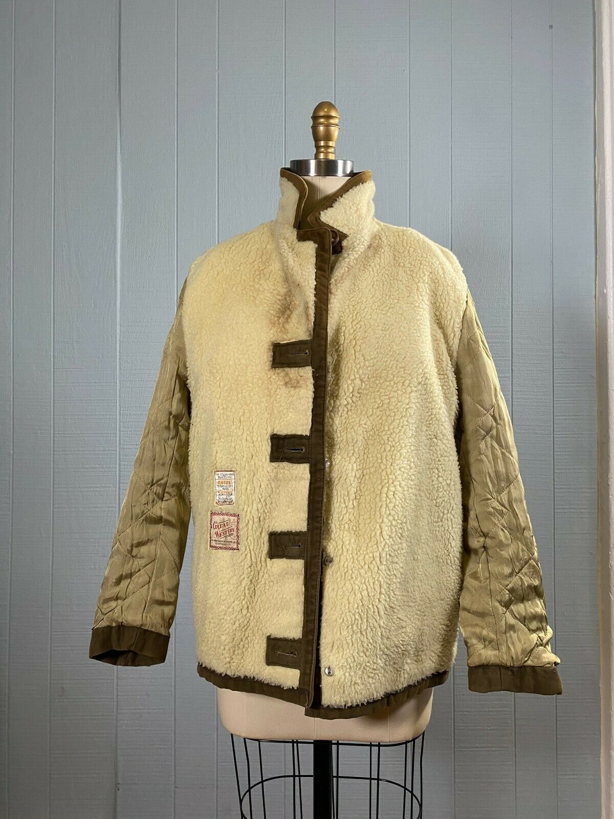 60s 70s Brown Sherpa Jacket