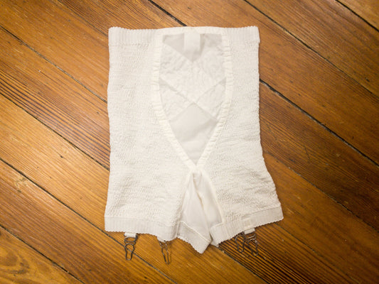 60's White Crinkle Girdle Shorts