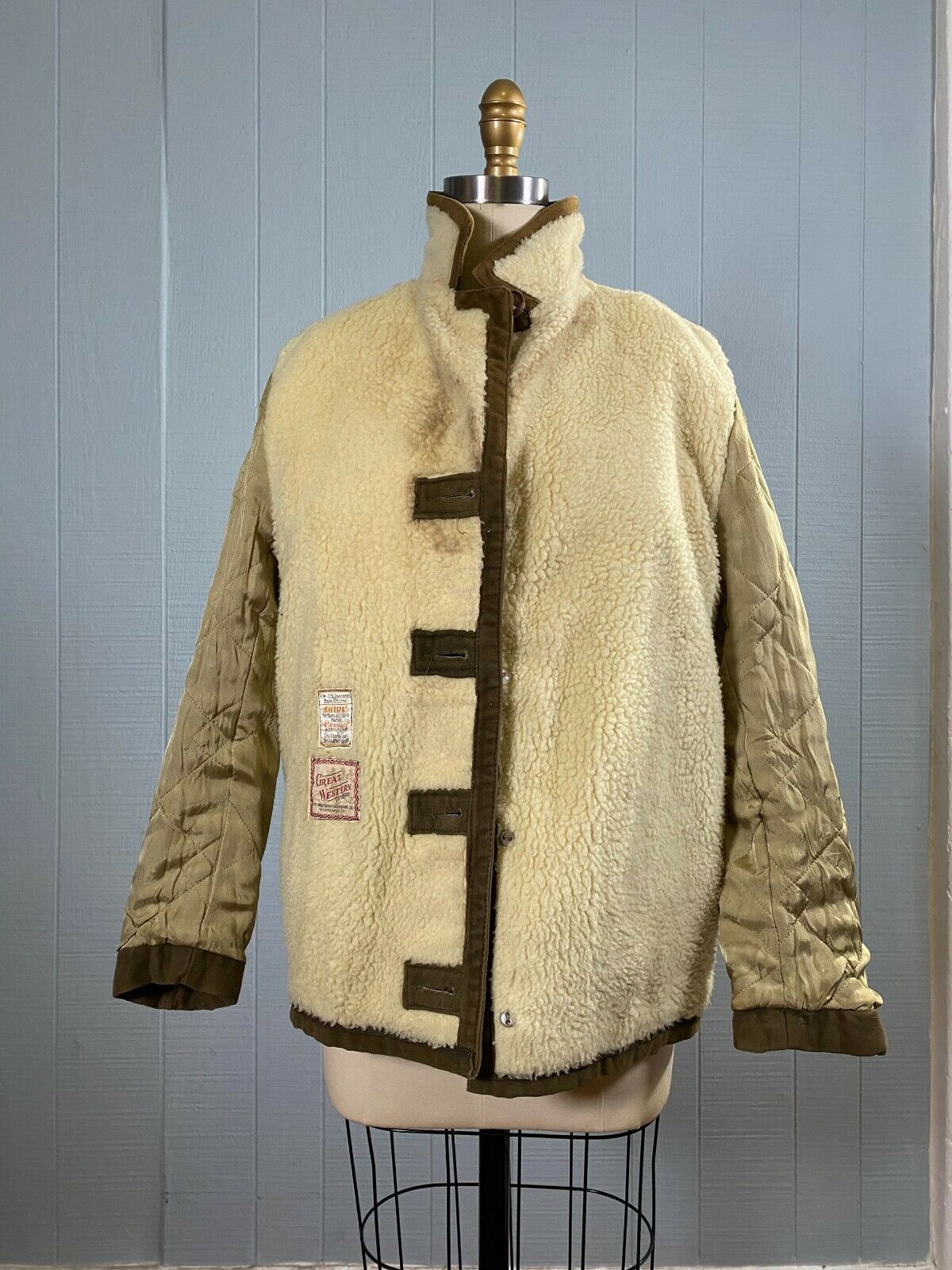 60s 70s Brown Sherpa Jacket